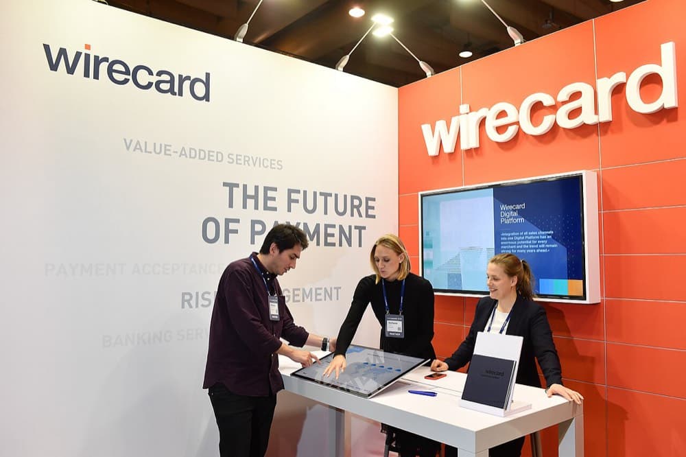 Wirecard stendi Lissabondagi Web Summit 2018 konferensiyasida — kompaniya o'zini Yevropaning eng ilg'or fintech kompaniyasi sifatida ko'rsatgan davr.