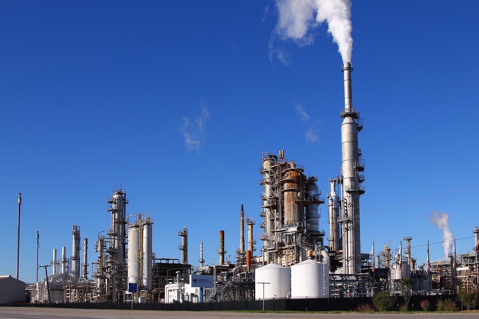 An oil refinery in the United States